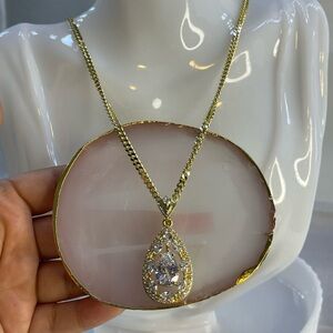18K Gold Filled Royal Tear Drop Necklace